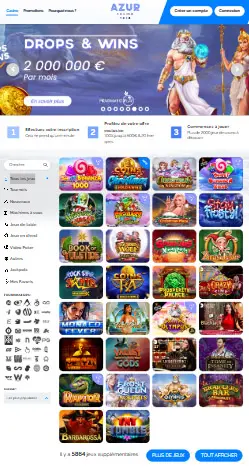 l'application et interface EMPIRE CASINO