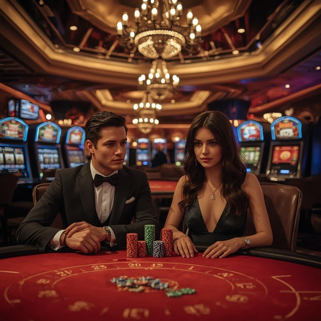 Deux joueurs de poker au CASINO EMPIRE
